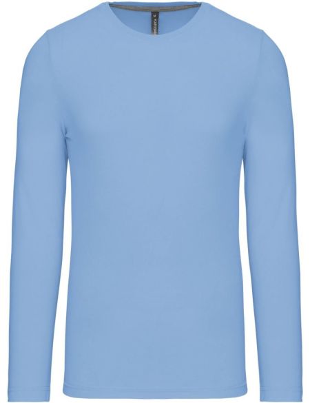 T-Shirt für Herren mit langen Ärmeln Kariban K359 himmelblau