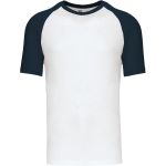 Baseball-T-Shirt Kariban K330 weiß/marine