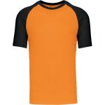 Baseball-T-Shirt Kariban K330 orange/schwarz