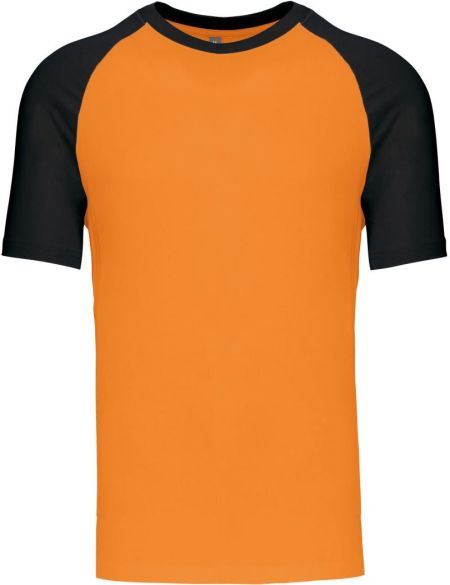 Baseball-T-Shirt Kariban K330 orange/schwarz