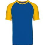 Baseball-T-Shirt Kariban K330 königsblau/gelb