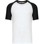 Baseball-T-Shirt Kariban K330 weiß/schwarz