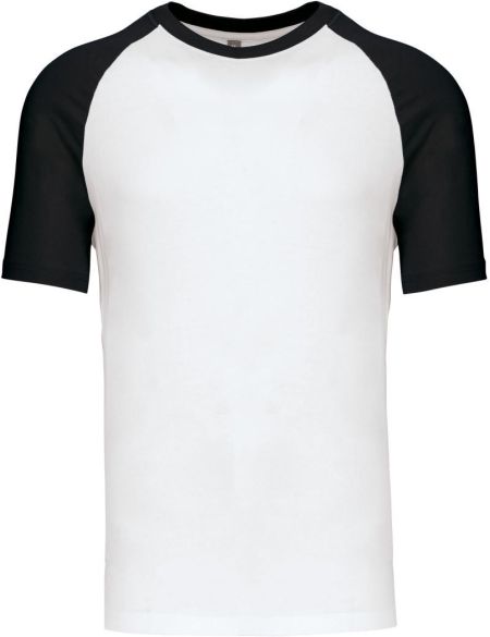 Baseball-T-Shirt Kariban K330 weiß/schwarz
