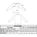 Herren-T-Shirt mit V-Ausschnitt und langen Ärmeln Kariban K358 Dunkelgrau