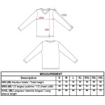 Herren-T-Shirt mit V-Ausschnitt und langen Ärmeln Kariban K358 hellsand