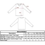 T-Shirt für Herren mit V-Ausschnitt und langen Ärmeln Kariban K358 dunkelkhaki