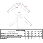 Herren-T-Shirt mit V-Ausschnitt und langen Ärmeln Kariban K358 waldgrün