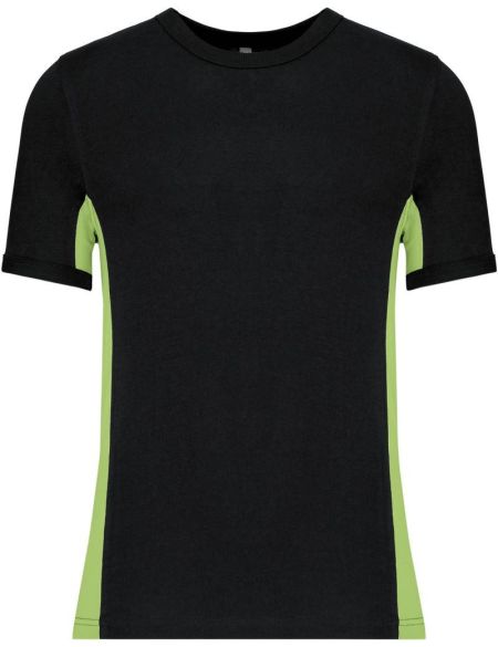 T-Shirt 2-farbig T-Shirt Tiger Kariban K340 schwarz/limette