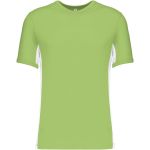 T-Shirt 2-farbig T-Shirt Tiger Kariban K340 Limette/Weiß