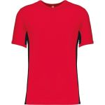 T-Shirt 2-farbig T-Shirt Tiger Kariban K340 rot/schwarz