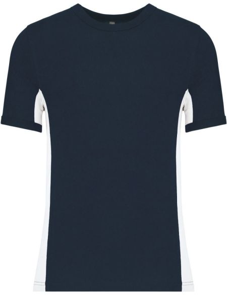 T-Shirt 2-farbig T-Shirt Tiger Kariban K340 marine/weiß