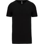 T-Shirt Herren elastisches T-Shirt mit V-Ausschnitt Kariban K3014 schwarz