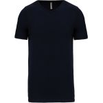 T-Shirt Herren elastisches T-Shirt mit V-Ausschnitt Kariban K3014 Marineblau