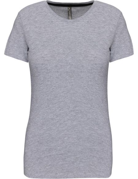 Damen-T-Shirt Kariban K380 Oxford-Grau