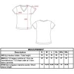 Damen-T-Shirt mit V-Ausschnitt Kariban K381 weiß