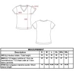 Damen-T-Shirt mit V-Ausschnitt Kariban K381 dunkelgrau