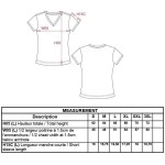 Damen-T-Shirt mit V-Ausschnitt Kariban K381 Oxford-Grau