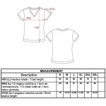 Damen-T-Shirt mit V-Ausschnitt Kariban K381 Asche meliert