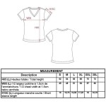 Damen-T-Shirt mit V-Ausschnitt Kariban K381 hellsand