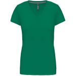 Damen-T-Shirt mit V-Ausschnitt Kariban K381 Kelly Green