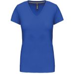 Damen-T-Shirt mit V-Ausschnitt Kariban K381 in hellem Königsblau