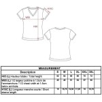 Damen-T-Shirt mit V-Ausschnitt Kariban K381 Tropenblau