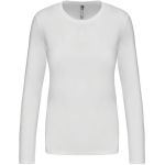 Damen-T-Shirt mit langen Ärmeln Kariban K383 weiß