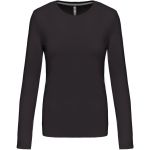 Damen T-Shirt mit langen Ärmeln Kariban K383 dunkelgrau