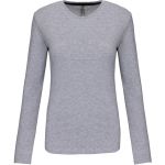 Damen-T-Shirt mit langen Ärmeln Kariban K383 Oxford-Grau