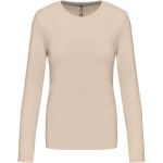 Damen T-Shirt mit langen Ärmeln Kariban K383 hellsand