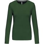 Damen T-Shirt mit langen Ärmeln Kariban K383 waldgrün