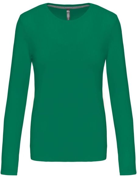 Damen-T-Shirt mit langen Ärmeln Kariban K383 Kelly Green