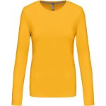 Damen-T-Shirt mit langen Ärmeln Kariban K383 gelb