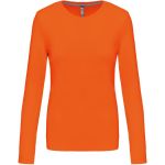 Damen-T-Shirt mit langen Ärmeln Kariban K383 orange