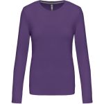 Damen-T-Shirt mit langen Ärmeln Kariban K383 lila
