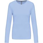 Damen-T-Shirt mit langen Ärmeln Kariban K383 himmelblau