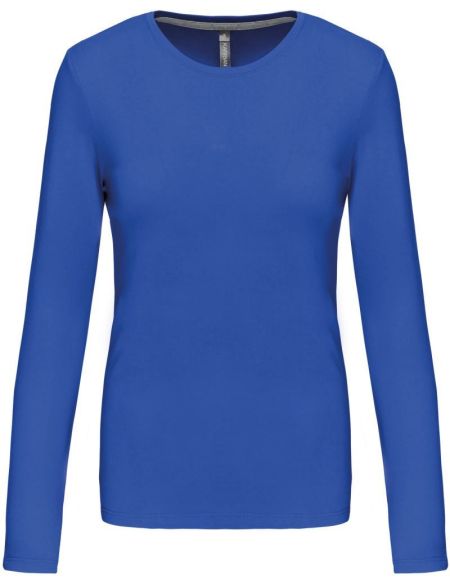 Damen-T-Shirt mit langen Ärmeln Kariban K383, helles Königsblau