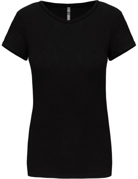 Damen elastisches T-Shirt Kariban K3013 schwarz