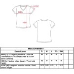 Damen elastisches T-Shirt mit V-Ausschnitt Kariban K3015 schwarz