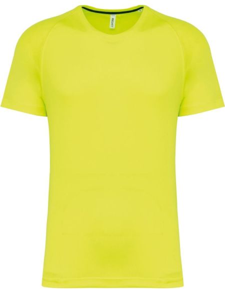Herren-Sport-T-Shirt Kariban ProAct PA4012 fluoreszierendes Gelb