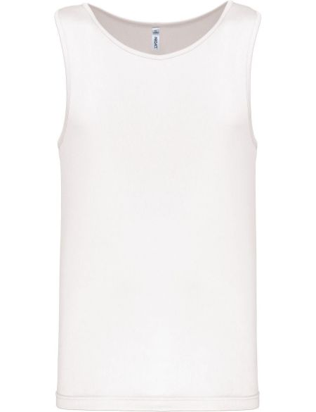 Herren-Sport-Tanktop Kariban ProAct PA441 weiß