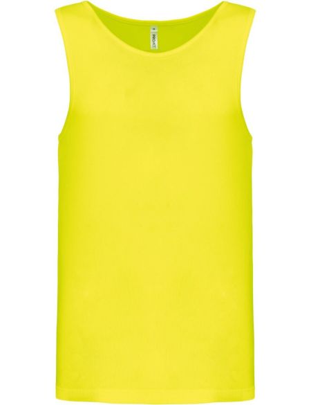 Herren-Sport-Tanktop Kariban ProAct PA441 fluoreszierendes Gelb