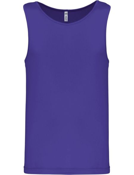 Kariban ProAct PA441 violettes Sport-Tanktop für Herren