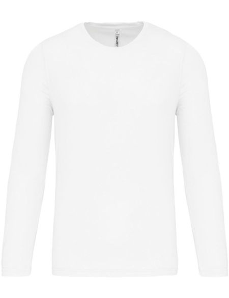 Sport-T-Shirt mit langen Ärmeln Kariban ProAct PA443 weiß