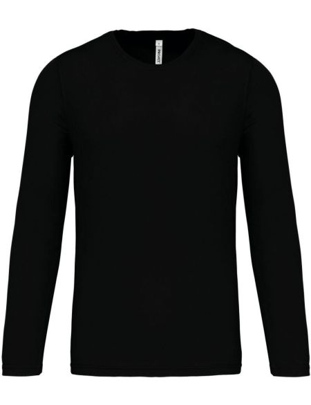 Sport-T-Shirt mit langen Ärmeln Kariban ProAct PA443 schwarz
