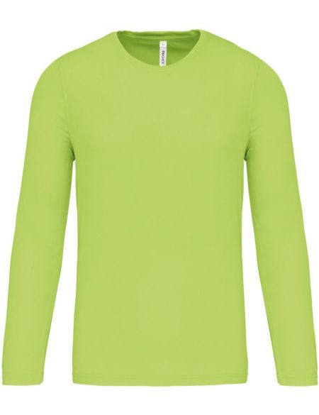 Sport-T-Shirt mit langen Ärmeln Kariban ProAct PA443 Limette