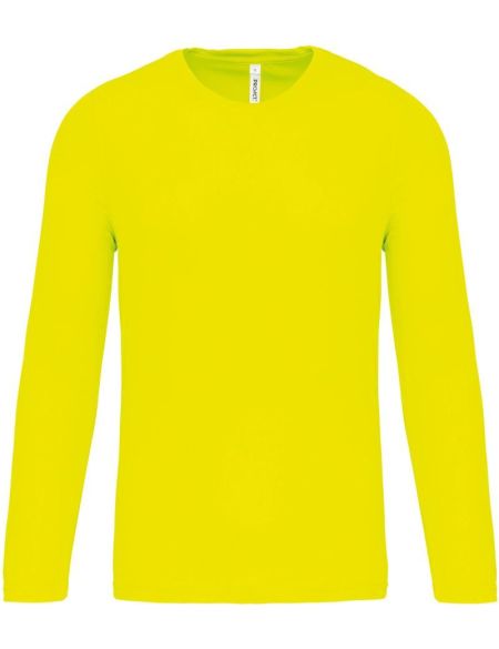 Sport-T-Shirt mit langen Ärmeln Kariban ProAct PA443 fluoreszierendes Gelb