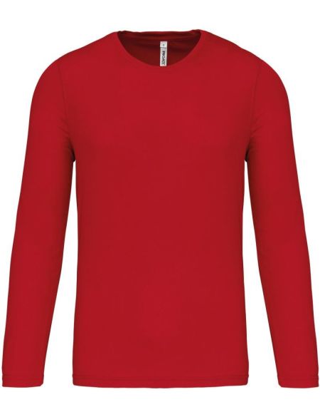 Sport-T-Shirt mit langen Ärmeln Kariban ProAct PA443 weiß