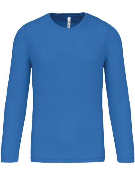Sport-T-Shirt mit langen Ärmeln Kariban ProAct PA443 Aquablau
