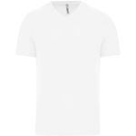 Kariban ProAct PA476 weißes Sport-T-Shirt mit V-Ausschnitt für Herren